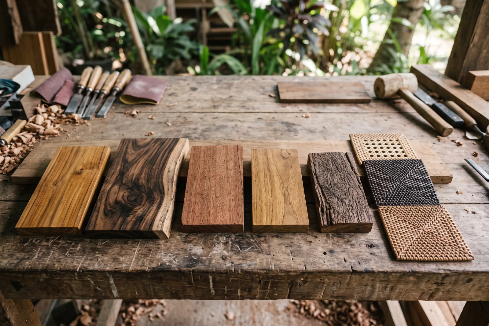 Kayu dan material terbaik untuk furniture di iklim Bali